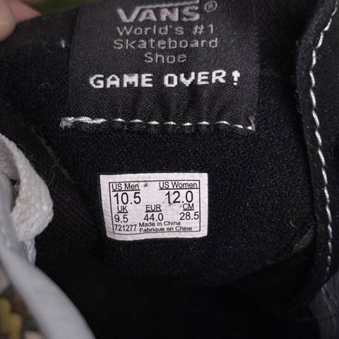 Vans Sk8-Hi Super Mario Bros Mens Size 10.5 Black Graphic High Top Sneakers photo 8