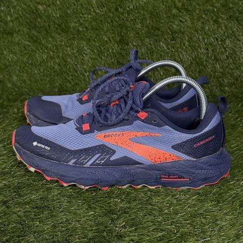 Brooks Cascadia 17 GTX Womens Size 9 B Navy Bittersweet Gore-Tex Trail Shoes photo 4