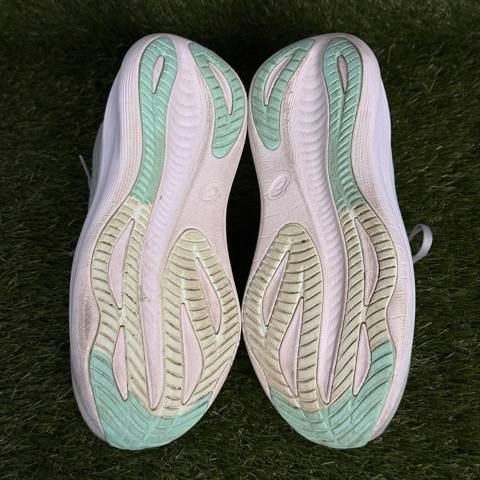 Asics Gel-Nimbus 27 Womens Size 8 Gray White Teal Cushioned Running Shoes photo 8