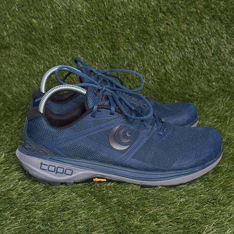 Topo Athletic Terraventure 4 Mens Size 8 Navy Black Trail Running Shoes