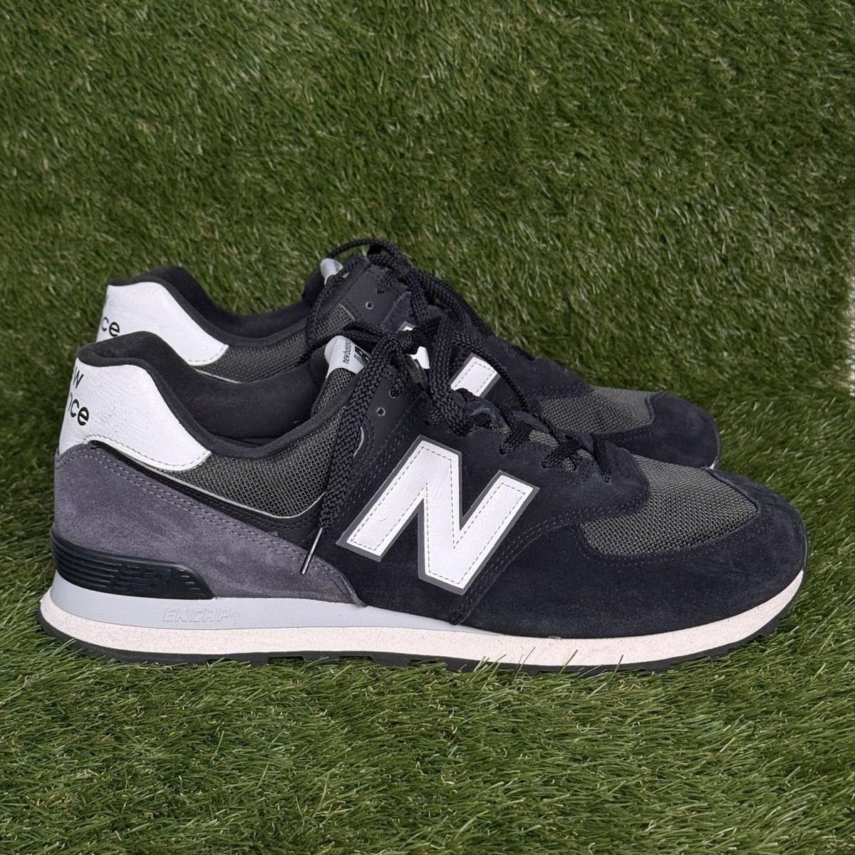 New Balance 574 Core Pack Mens Size 16 Black White Athletic Sneakers U574KN2
