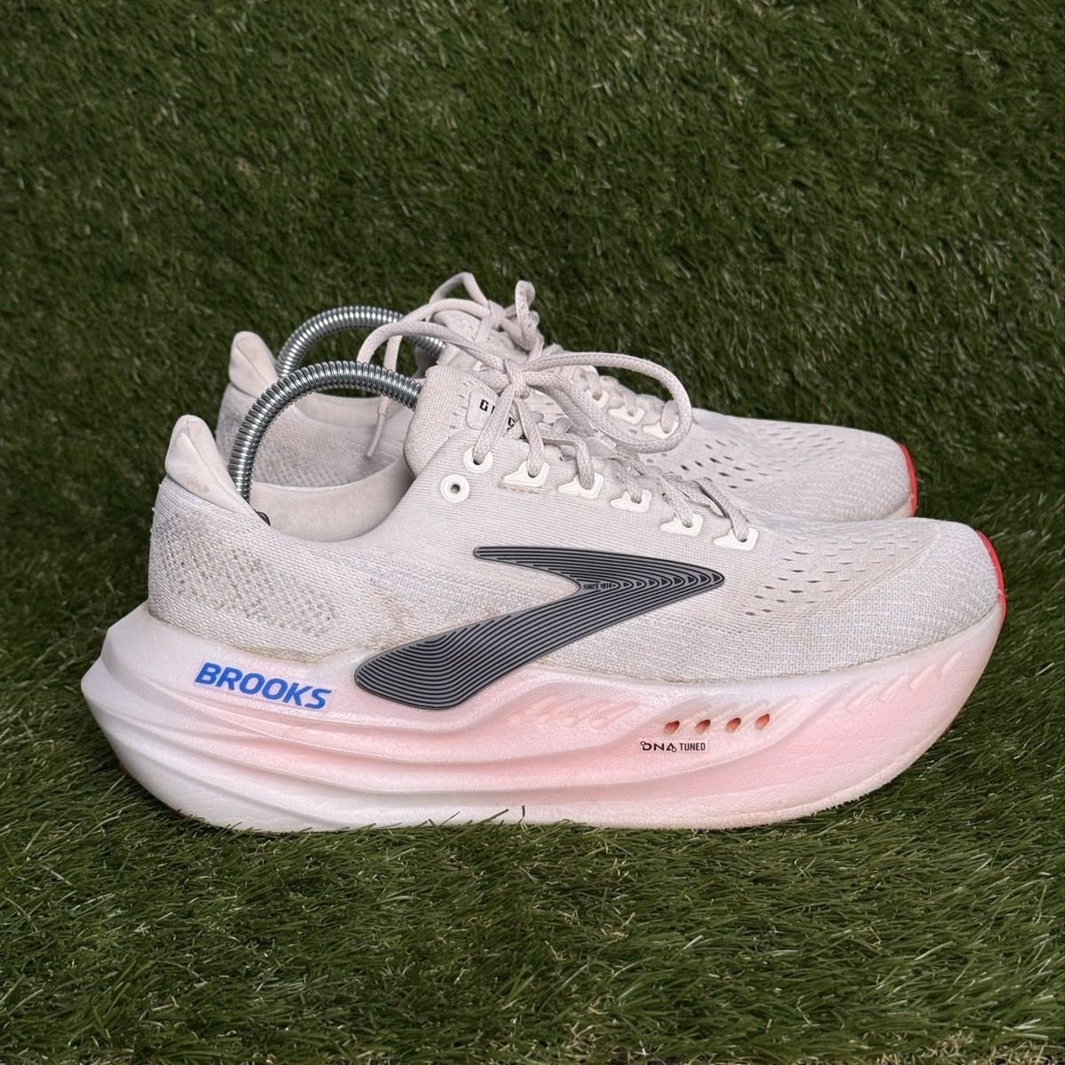 Brooks Glycerin Max Womens Size 11 B White Pink Max Cushion Running Shoes