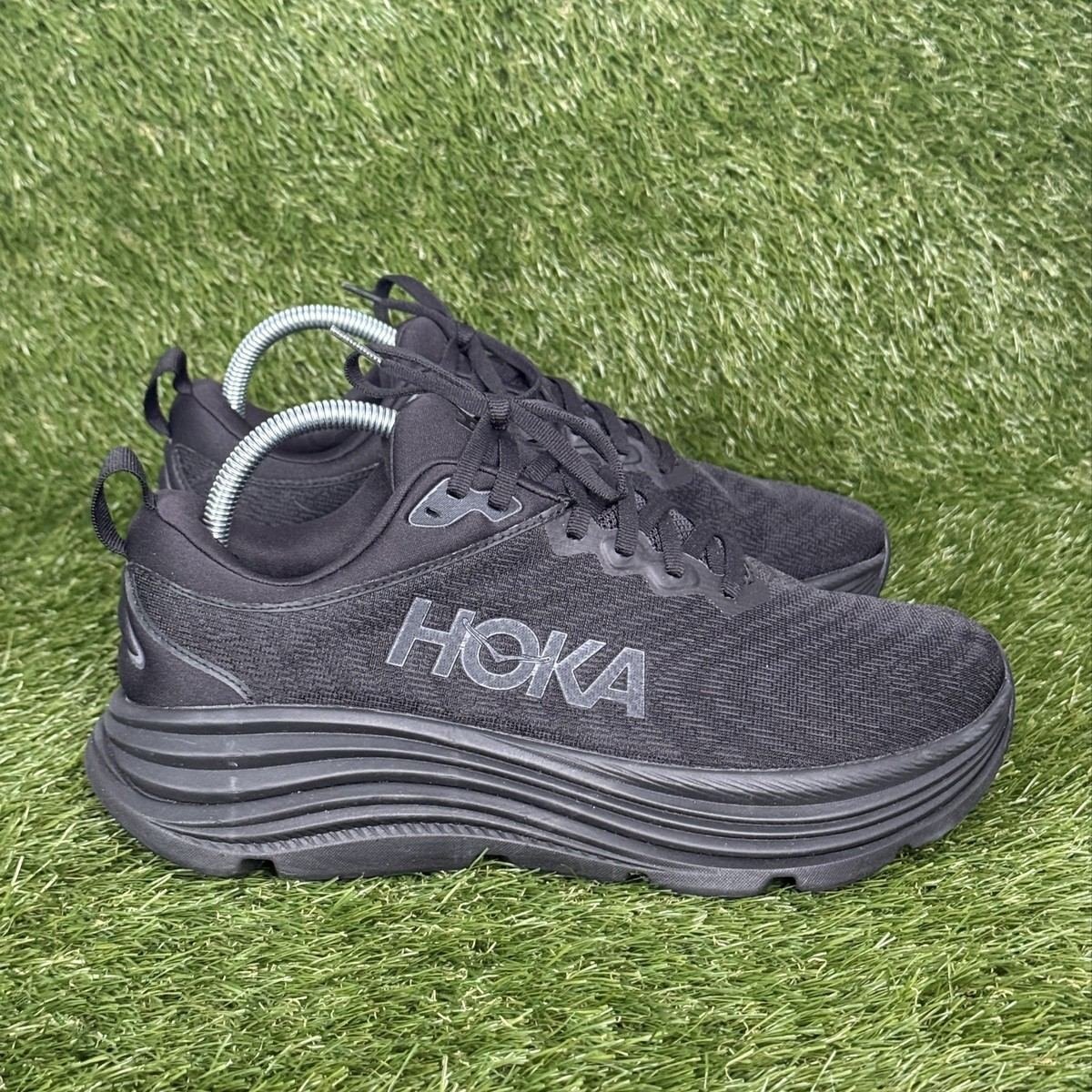 Hoka Gaviota 5 Mens Size 8.5 2E Wide Triple Black Running Walking Shoes