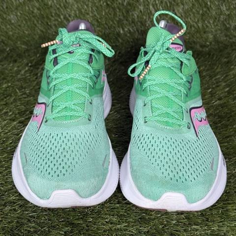 Saucony Ride 16 Womens Size 10.5 Green Pink PWRRUN Running Shoes S10830-25 photo 3