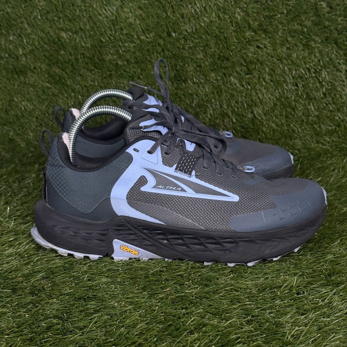 Altra Timp 5 Womens Size 9.5 Gray Blue Zero Drop Trail Running Shoes AL0A85P6020