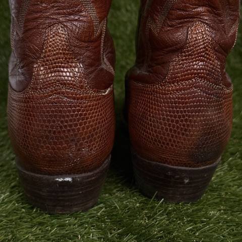 Lucchese Mcreedy Mens Size 9 D Brown Teju Lizard Western Cowboy Boots USA Made photo 6