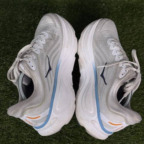 Hoka One One Bondi 9 Mens Size 12.5 D Stardust Cosmic Grey Max Cushion Running photo 5