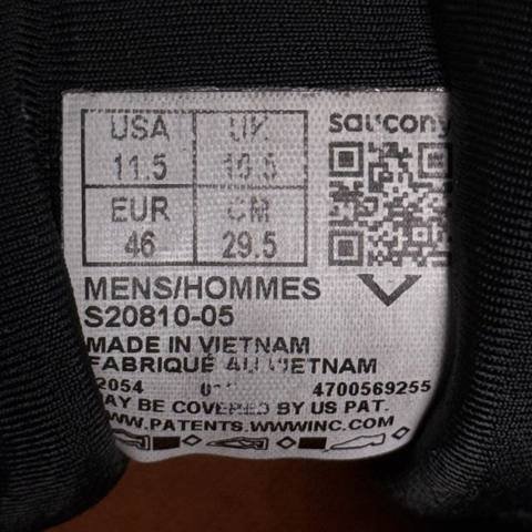Saucony Guide 16 Mens Size 11.5 Black Support Running Shoes Sneakers S20810-05 photo 2