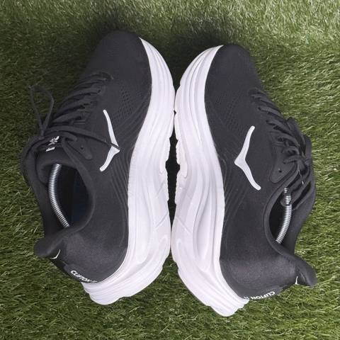 Hoka Clifton 11 Mens Size 13 2E Wide Black White Cushioned Running Shoes 1177538 photo 5