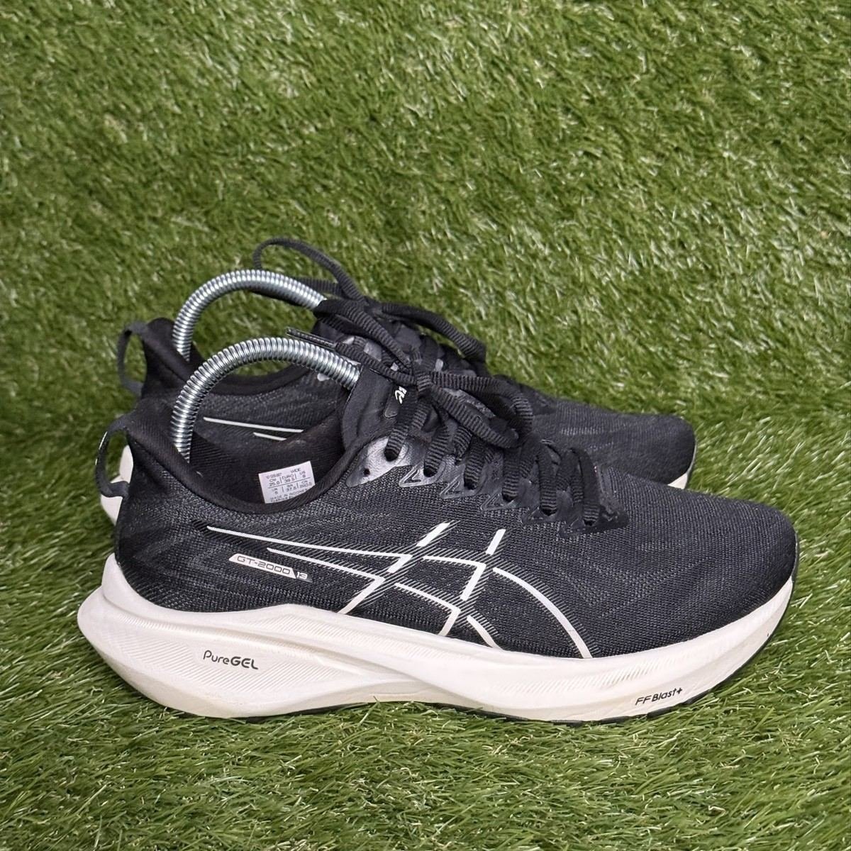 Asics GT-2000 13 Womens Size 8 D Wide Black Cream Stability Running Shoes