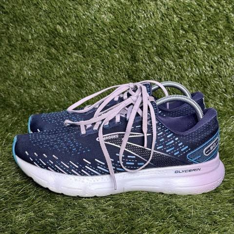 Brooks Glycerin 20 Womens Size 10 B Navy Blue Cushioned Running Shoes Sneakers photo 3