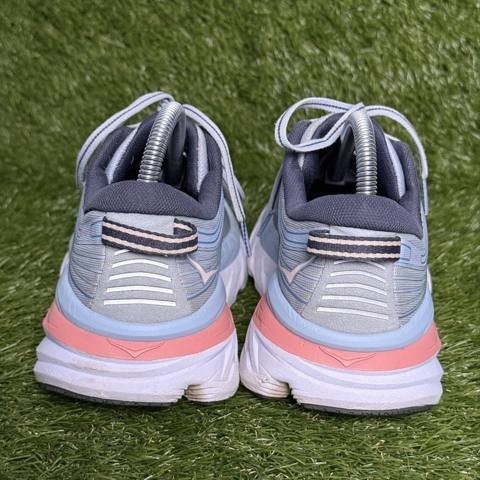 Hoka One One Bondi 7 Womens Size 8 Blue Fog Pink Max Cushion Running Shoes photo 4