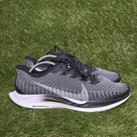 Nike Zoom Pegasus Turbo 2 Mens Size 12 Gray Black ZoomX Running Shoes AT2863-001