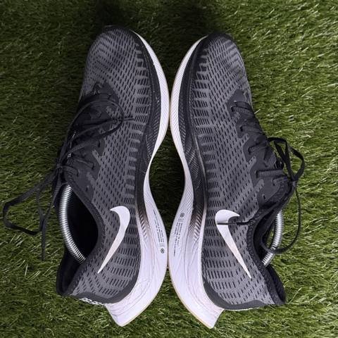 Nike Zoom Pegasus Turbo 2 Mens Size 12 Gray Black ZoomX Running Shoes AT2863-001 photo 5