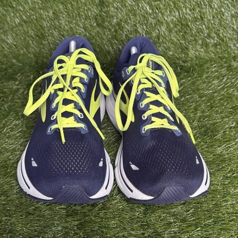 Brooks Ghost 15 Mens Size 11.5 D Navy Neon Cushioned Running Shoes 1103931D429 photo 2