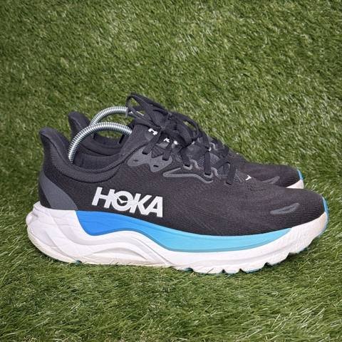 Hoka Arahi 8 Mens Size 9 D Black Blue Stability Running Shoes 1168690 BKSK