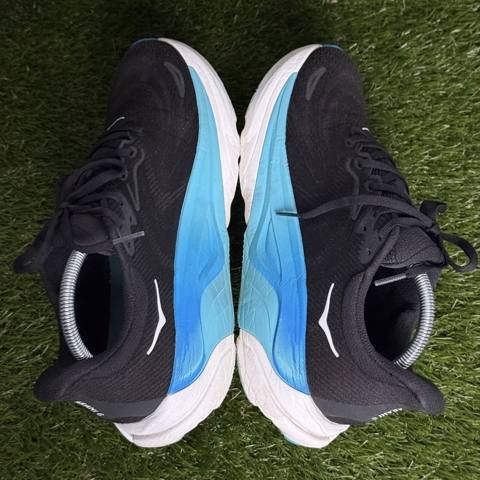 Hoka Arahi 8 Mens Size 9 D Black Blue Stability Running Shoes 1168690 BKSK photo 5