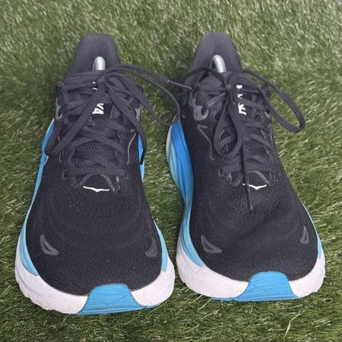 Hoka Arahi 8 Wide Mens Size 10 2E Black Blue Stability Running Shoes 1168710 photo 2