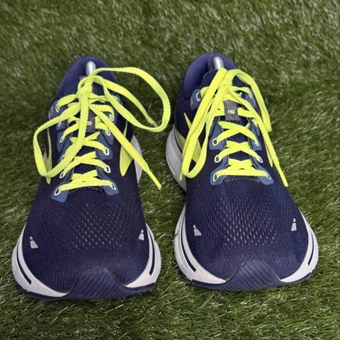 Brooks Ghost 15 Mens Size 11.5 D Navy Neon Cushioned Running Shoes 1103931D429 photo 2