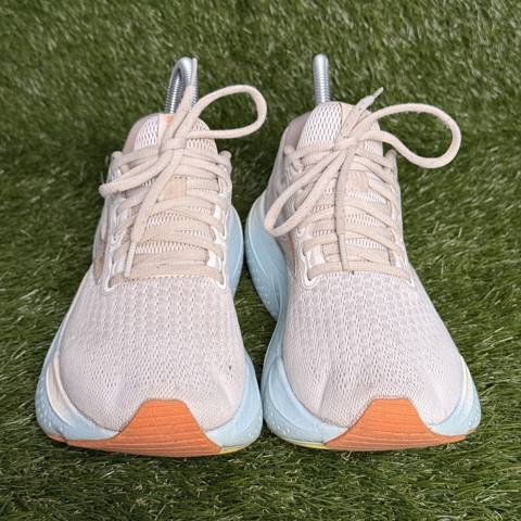Brooks Glycerin 21 Womens Size 8 B Cream Sky Blue Orange Cushioned Running Shoes photo 2