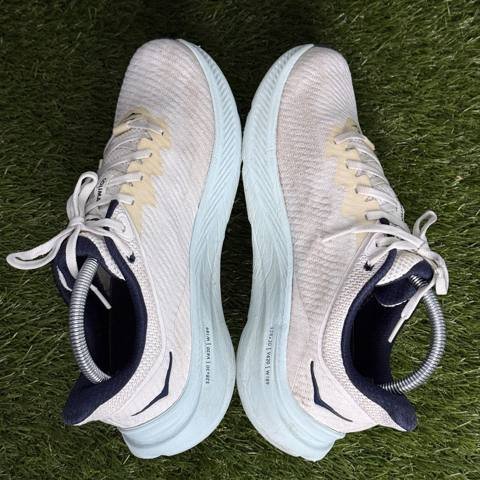 Hoka Solimar Womens Size 9.5 B White Navy Lightweight Running Shoes 1123075 photo 5