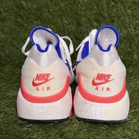 Nike Air Max 180 OG Ultramarine Mens Size 13 White Blue Solar Red 615287-100 photo 4
