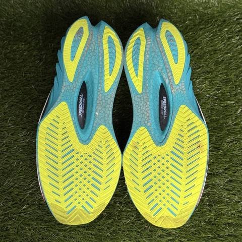 Saucony Endorphin Pro 4 Womens Size 9 White Orange Teal Carbon Plate Racing Shoe photo 7