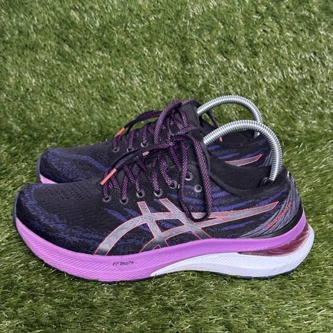 Asics Gel-Kayano 29 Womens Size 9 Black Purple Stability Running Shoes 1012B272 photo 3