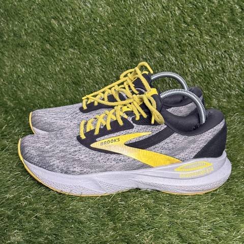 Brooks Adrenaline GTS 24 Mens Size 9 D Gray Black Yellow Support Running Shoes photo 3