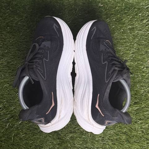 Hoka Clifton 10 Womens Size 8 B Black Rose Gold Cushioned Running Shoes 1162031 photo 5