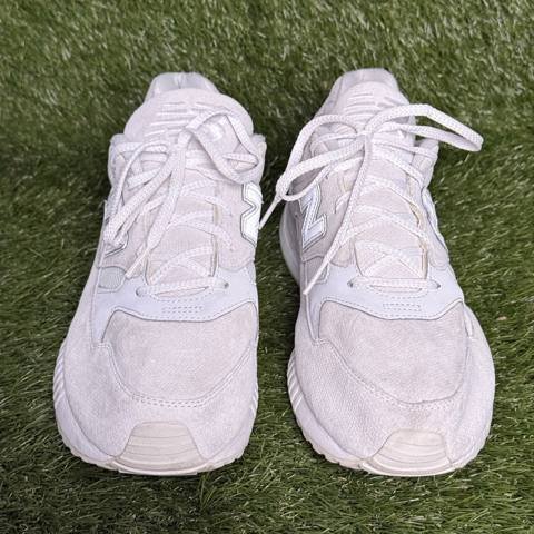 New Balance 530 Mens Size 13 D White Beige Suede Mesh Sneakers M530AW 2016 photo 2
