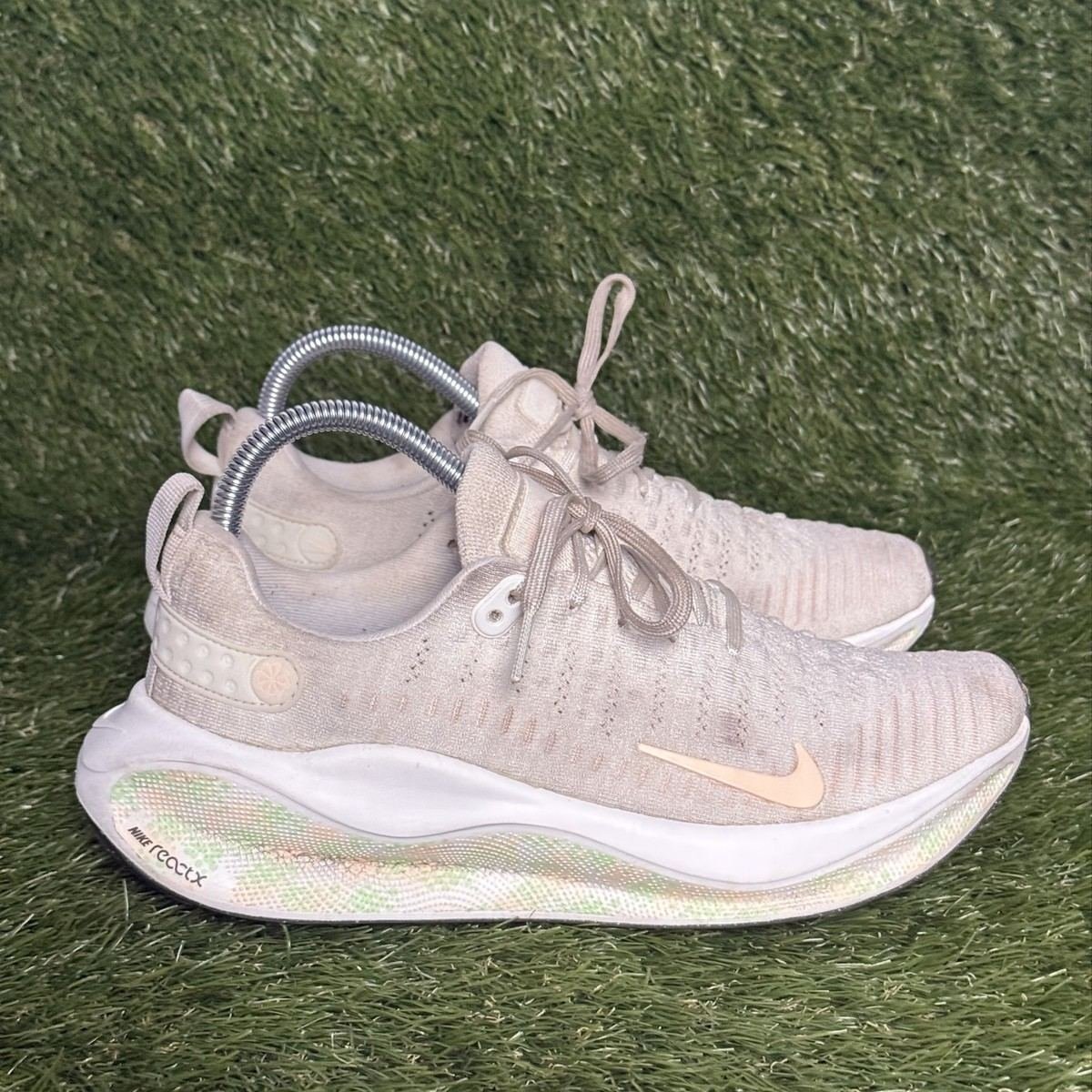 Nike ReactX Infinity Run 4 Womens Size 9 Cream Sail Running Shoes HJ7666-133