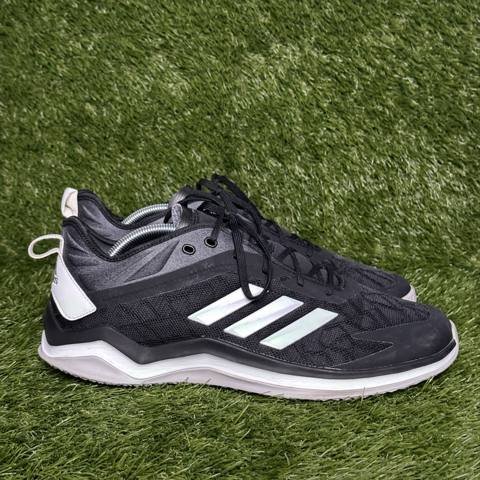 Adidas Speed Trainer 4 Mens Size 12 Black White Baseball Turf Shoes CG5131
