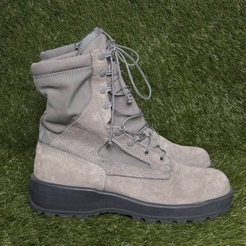Wellco Air Force TW Mens Size 9.5 W Sage Suede Military Combat Boots