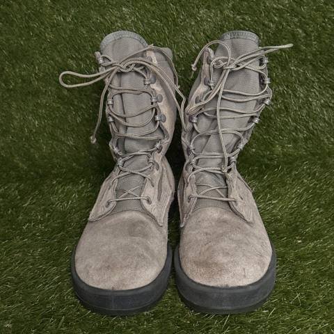Wellco Air Force TW Mens 9.5 W Sage Green Suede Military Combat Boots Flight photo 2