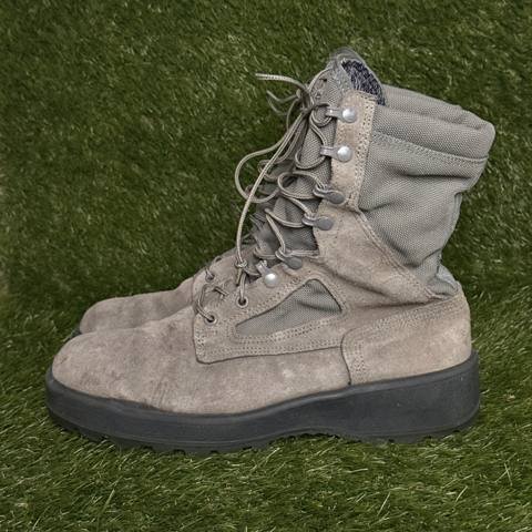 Wellco Air Force TW Mens 9.5 W Sage Green Suede Military Combat Boots Flight photo 3