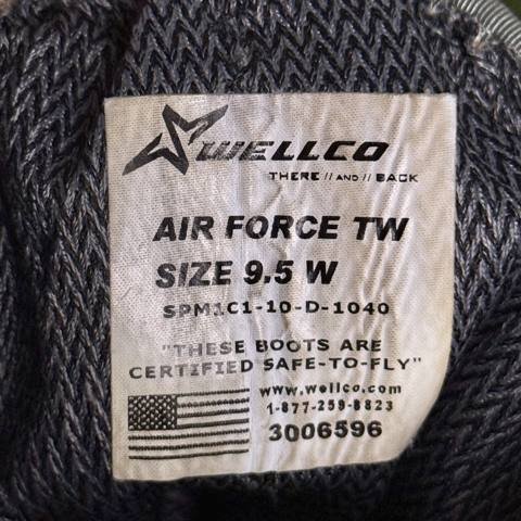 Wellco Air Force TW Mens 9.5 W Sage Green Suede Military Combat Boots Flight photo 8
