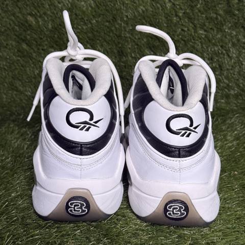 Reebok Question Mid Mens Size 13 White Black Allen Iverson Basketball GX5260 photo 4